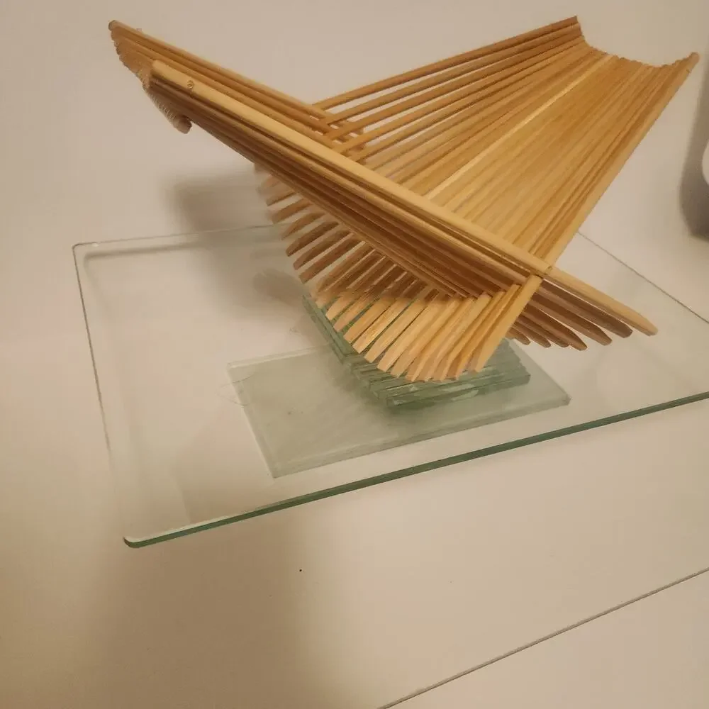Wooden Bamboo Folding Basket 10x5